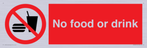 No food or drink